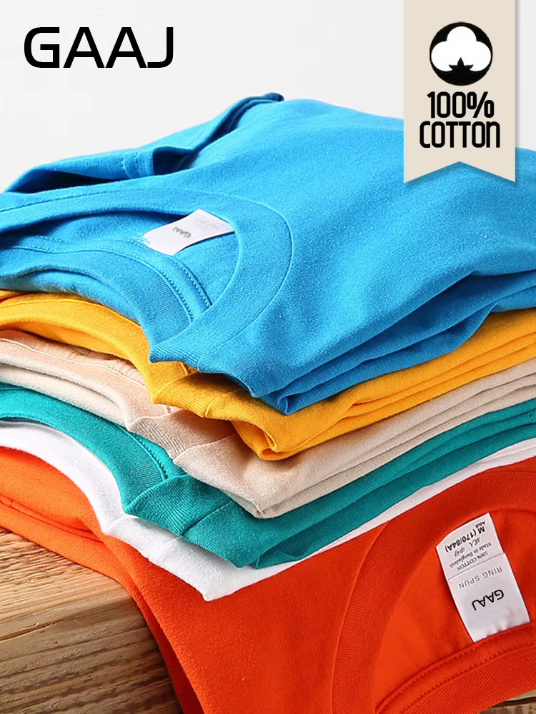 T-shirt en coton 100 pour homme, T-shirt basique, mode Streetwear,T-shirts d'été, T-shirts unis grande taille,Vêtements oversized pour hommes et femmes