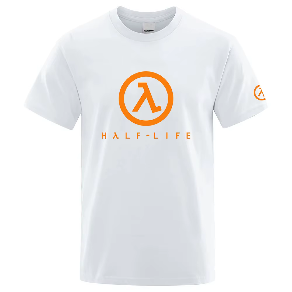 2025 Half Life Game 1998 été homme col rond haut décontracté mince coton à manches courtes nouveau T-shirt respirant à la mode