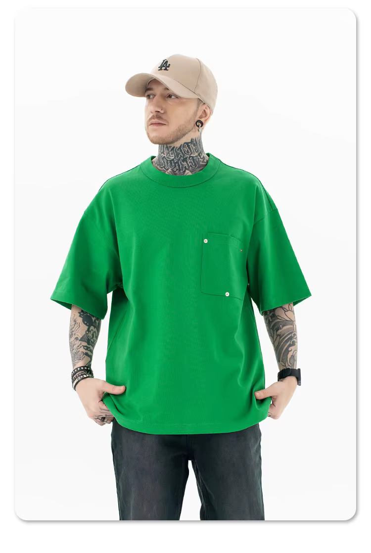 T-Shirt à manches courtes minimaliste de luxe pour hommes 2025 100% coton
