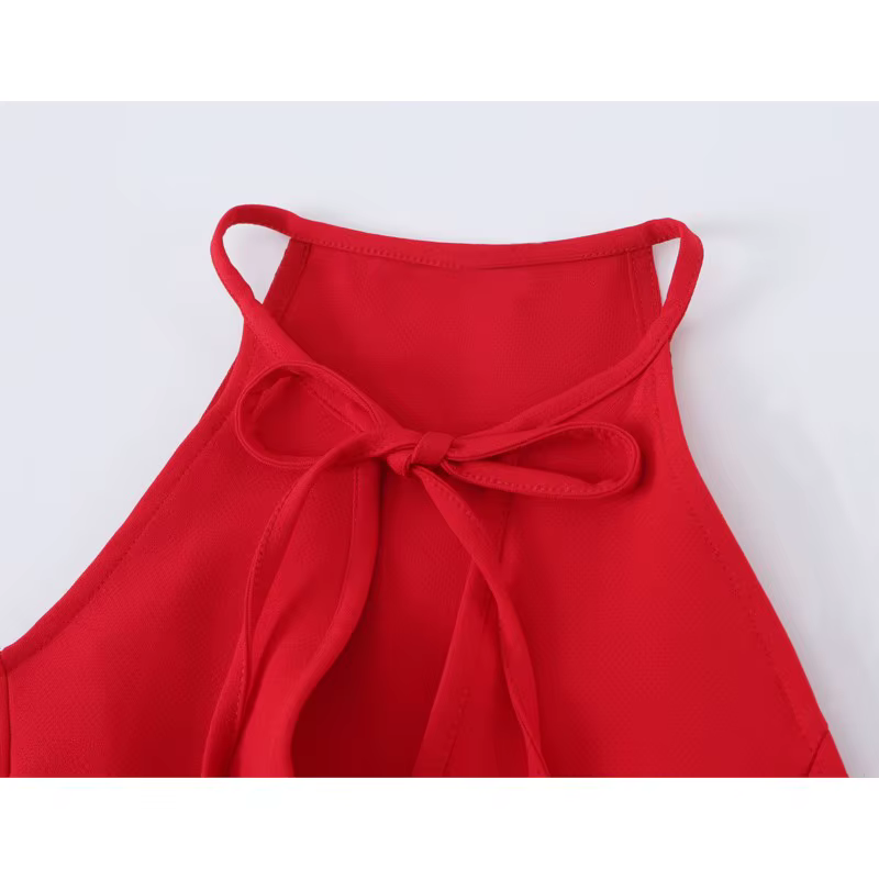 Haut Peplum Femme HipSeam avec Nœud – Nouvelle Collection Été 2026 – Camisole Halter Chic