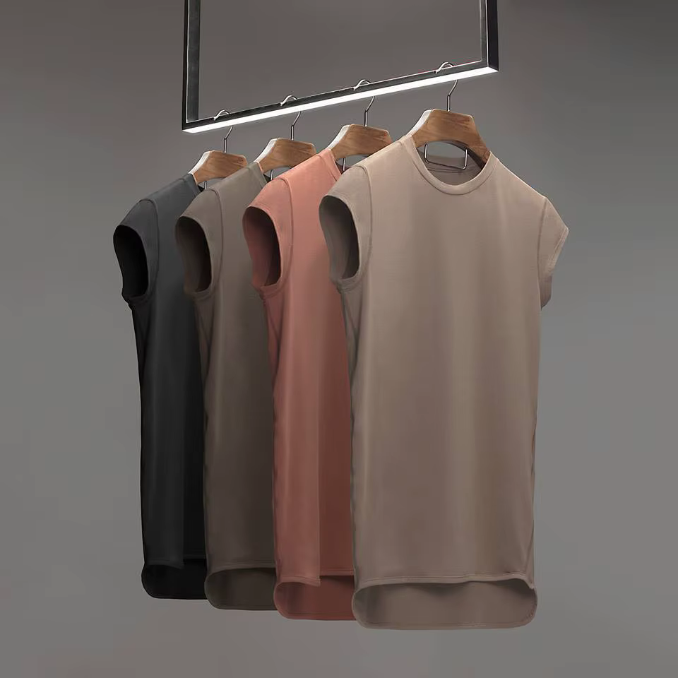 Manches chauve-souris t-shirt hommes entraînement GYM Fitness t-shirts Moto Biker hauts Hip Hop Streetwear