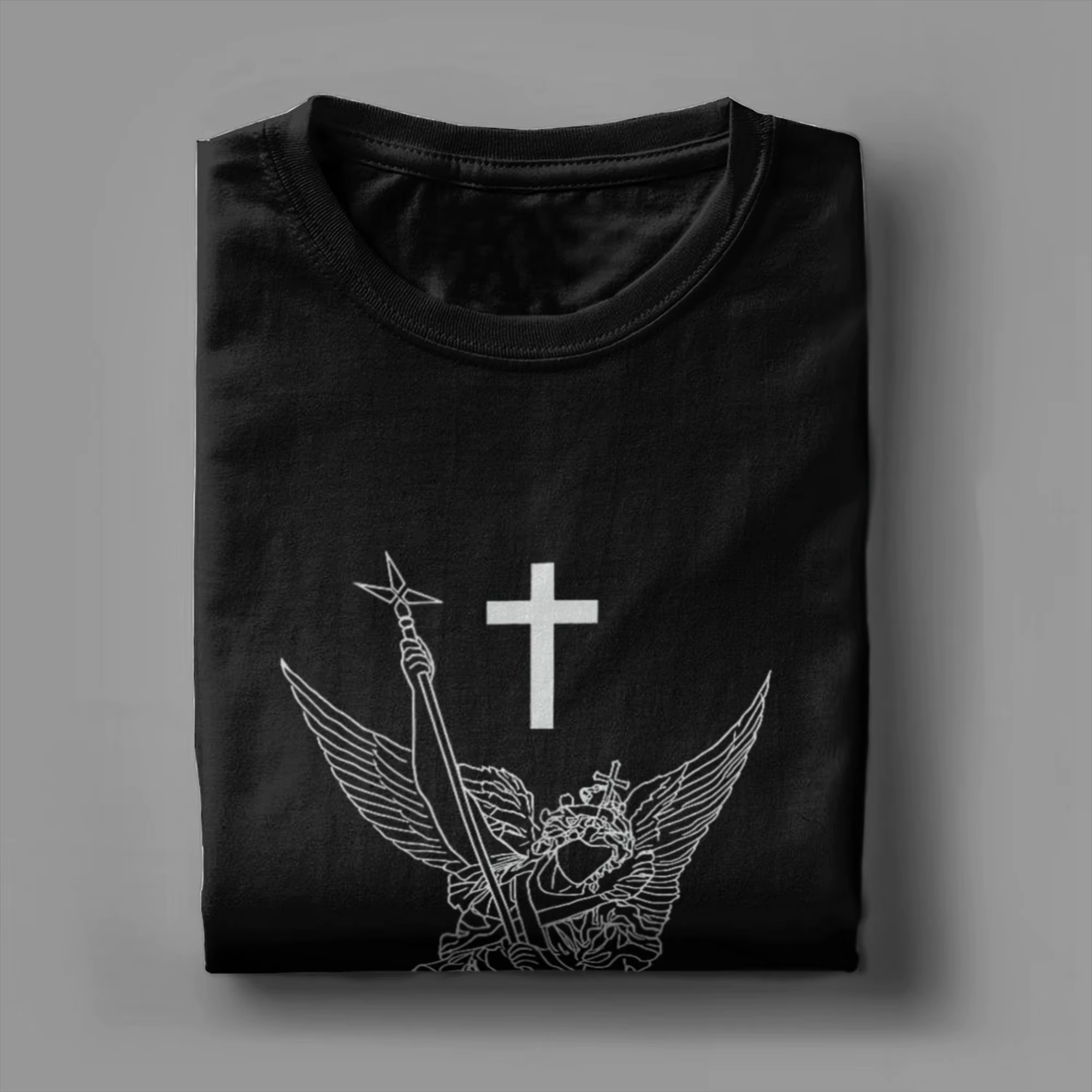 T-shirt Saint Michel l'archange vainquant Satan Warrior Faith