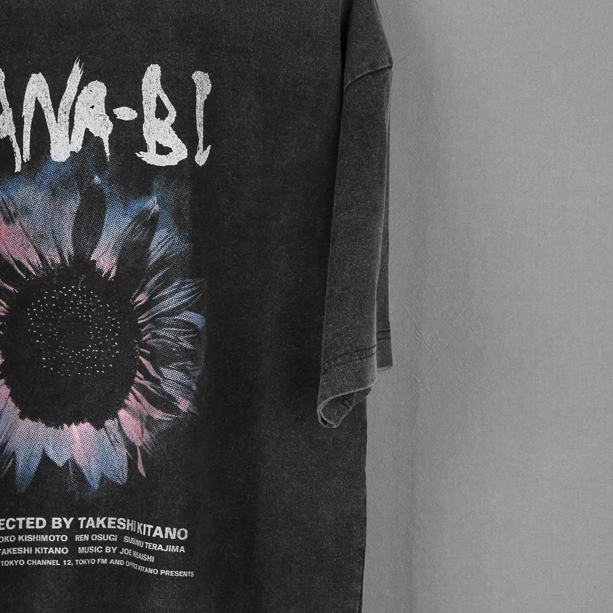 Hana-Bi T-Shirt travaux d'incendie film japonais Takeshi Kitano Sonatine une scène à la mer été coton