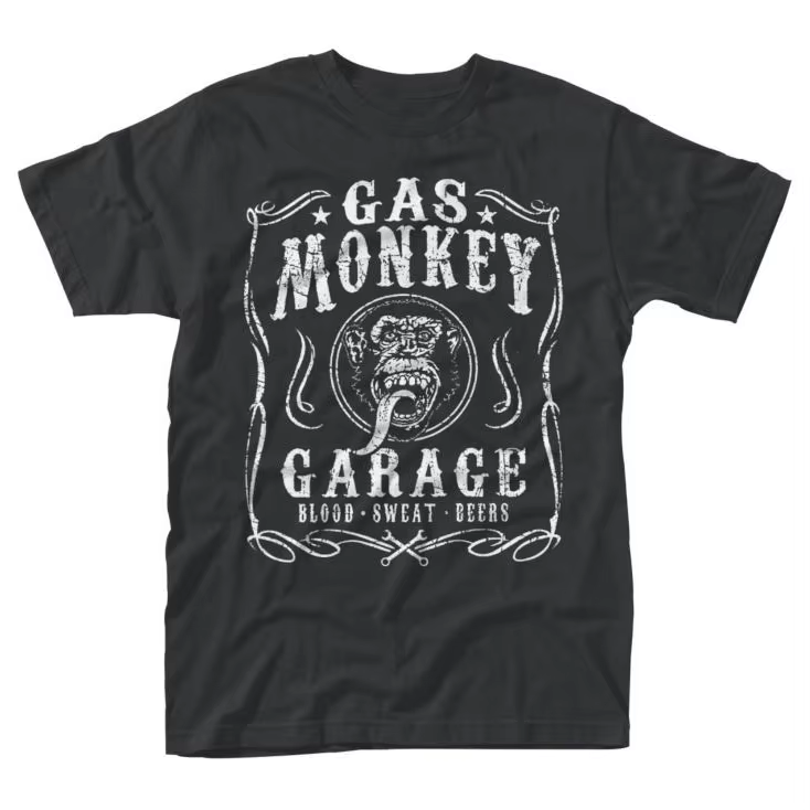 Gas Monkey Garage Dallas Texas T-Shirt en coton avec motif pour hommes et femmes