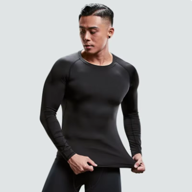 T-shirt de sport de compression respirant pour homme, coupe sèche, haute qualité, rashguard, jogging, course à pied, MMA, fitness, gym, Wagguard