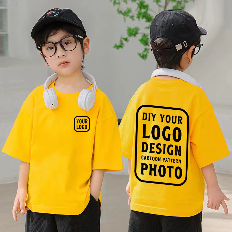 T-shirt à manches courtes en coton confortable pour garçon et fille