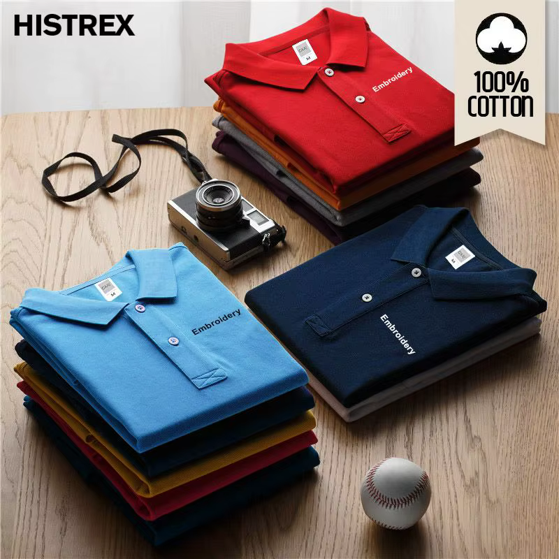 Polo Personnalisé Brodé GAAJ 100% Coton Votre Design Logo de Marque Entreprise Slogan PoloShirt Hommes Femmes Tenue de Travail Uniforme Cadeaux Personnalisés Premium 230gsm 7.7oz
