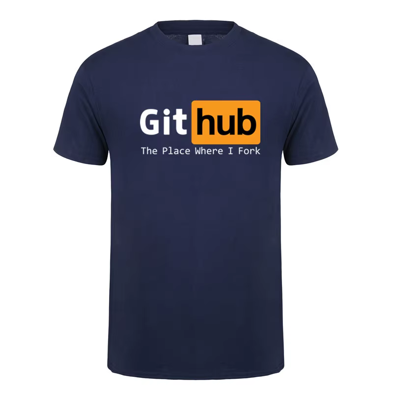 Github t-shirt été hommes drôle