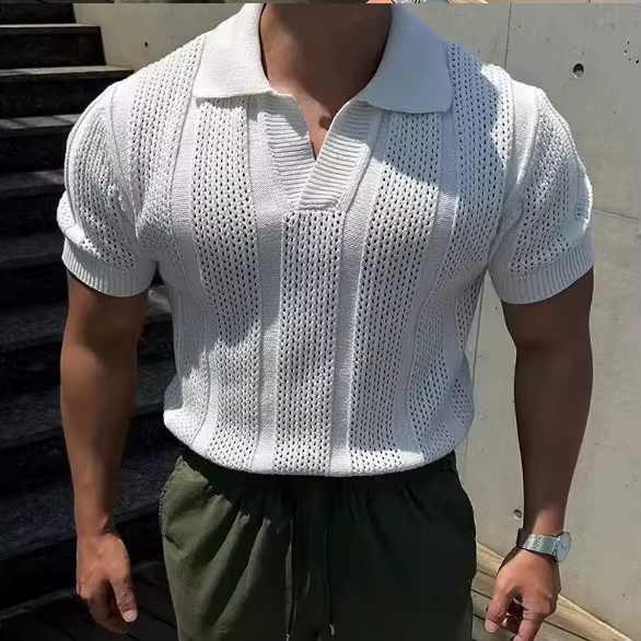 Polo pour homme, manches courtes