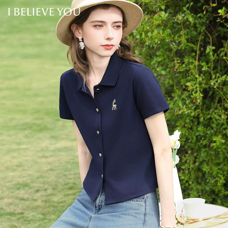 I BELIEVE YOU Polo à manches courtes pour femme
