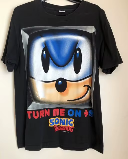 T-shirt Sonic Heroe Vintage Rock Shadow The Hedgehog