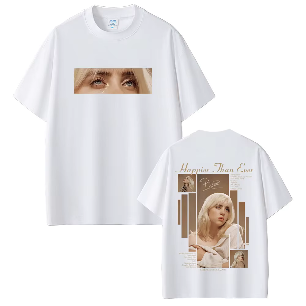 Le bonheur que jamais 2025 T-shirt hommes femmes mode Pop musique à manches courtes T-shirts unisexe Hip Hop