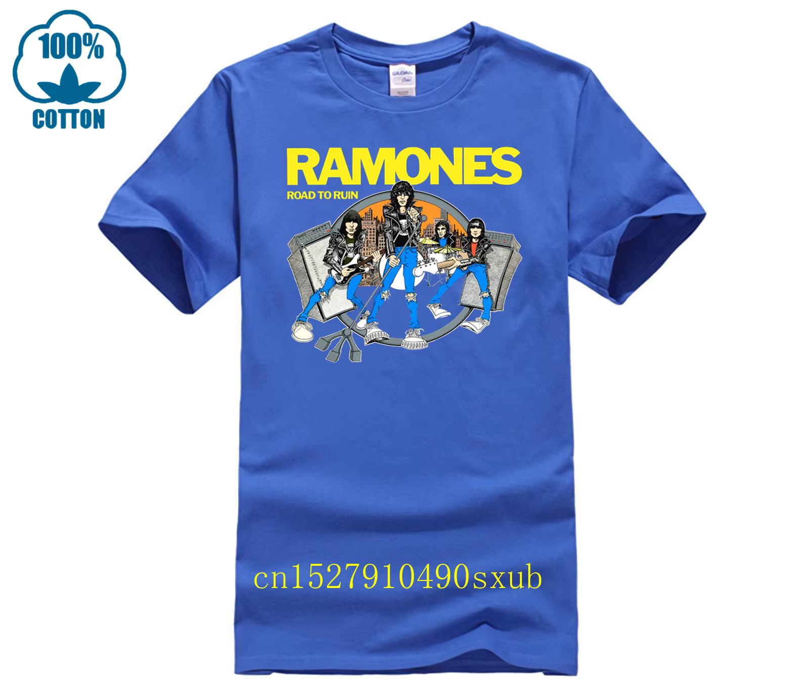 GILDAN t-shirt décontracté homme Ramones Nouvelle Mode 2017 Brandfashion Imprimer Slim Fit