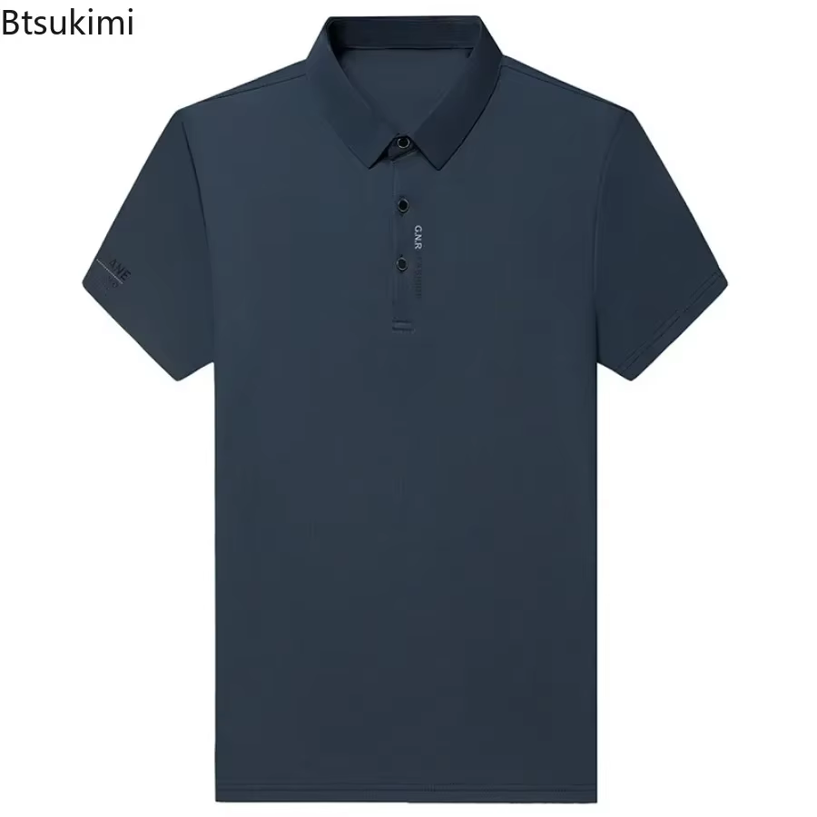 Polo gaufré d'été pour hommes