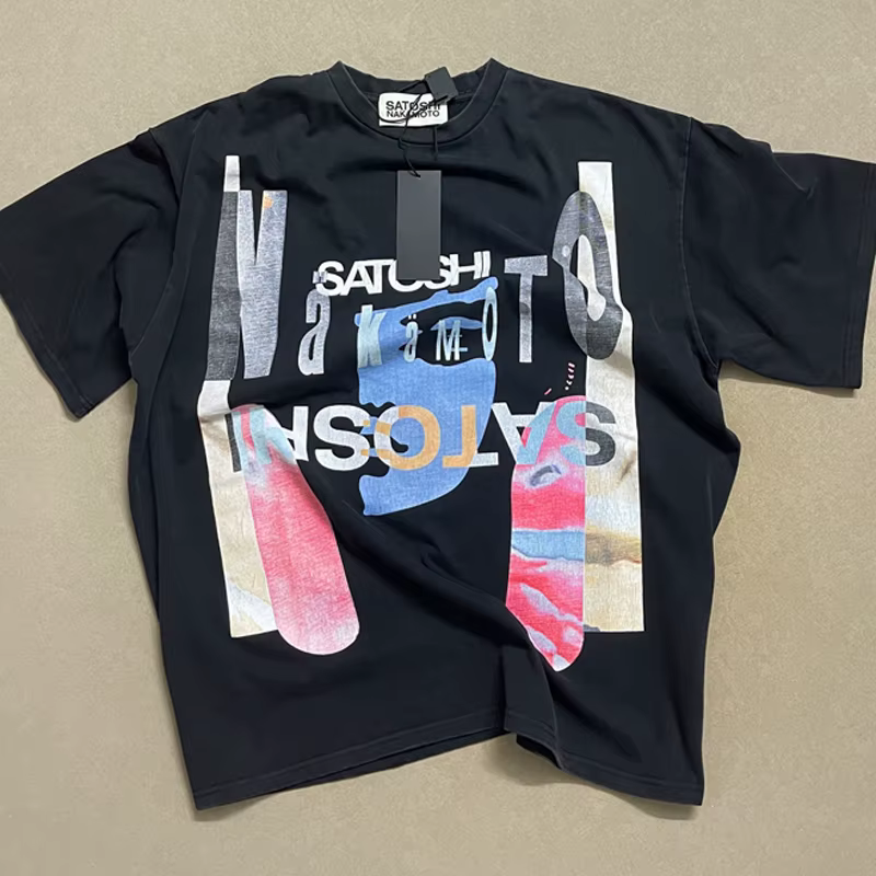 T-shirt d'été de haute qualité Satoshi Nakamoto