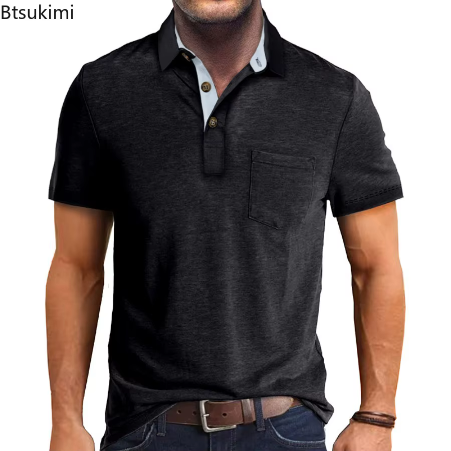 Nouveaux Polos Homme 2026 à Manches Courtes – T-shirts Décontractés Légers pour Hommes