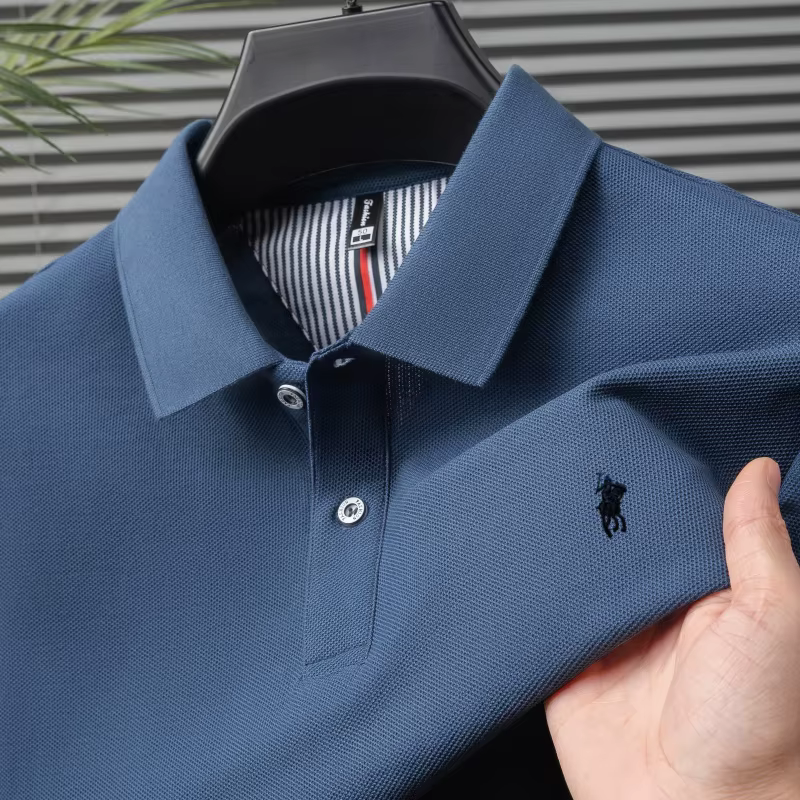 100% coton marque de luxe manches courtes polo shirt hommes nouveau classique pony broderie été T-shirt haut de gamme mode décontracté Paul top