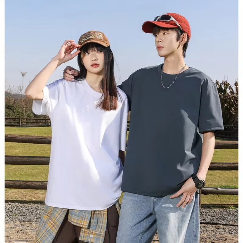 T-shirts pour hommes 2025 – Nouveauté été – T-shirt oversize en coton décontracté de haute qualité à manches courtes –