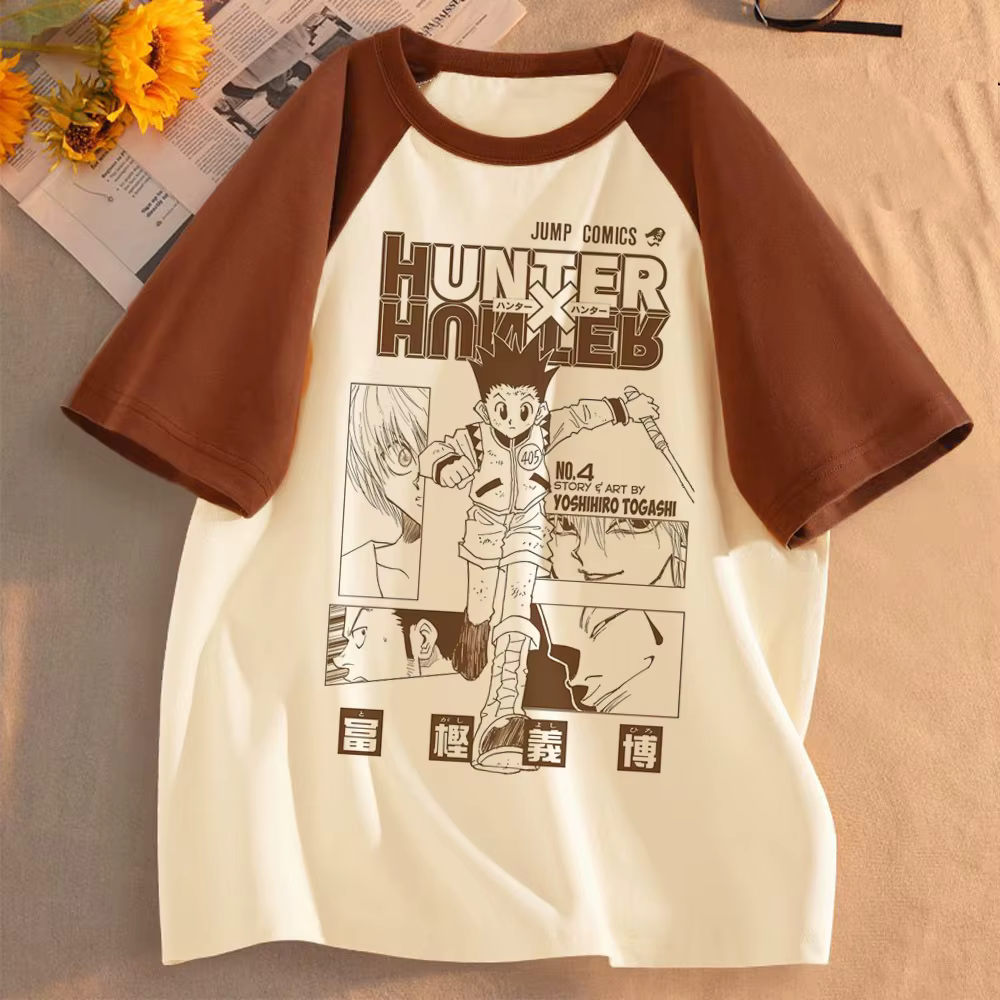 Hunter x Hunter chemise fille kawaii université numérique harajuku femmes années 2000 t-shirt respirant numérique harajuku Y2k hip hop femmes
