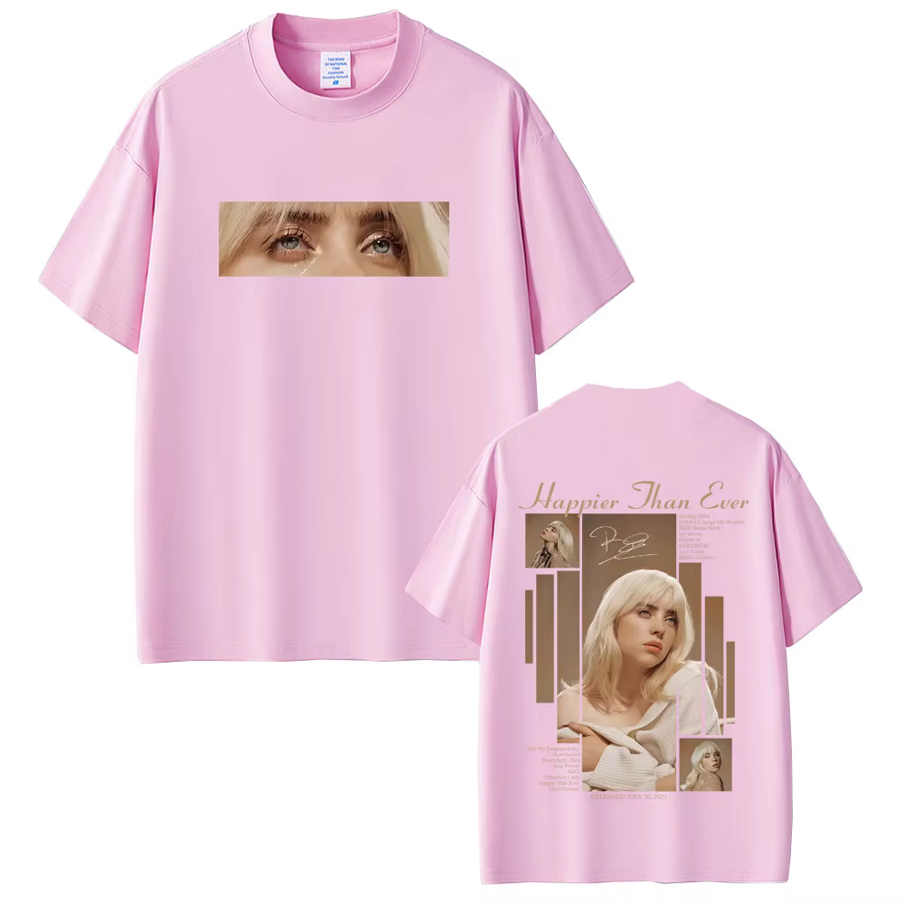 Le bonheur que jamais 2025 T-shirt hommes femmes mode Pop musique à manches courtes T-shirts unisexe Hip Hop
