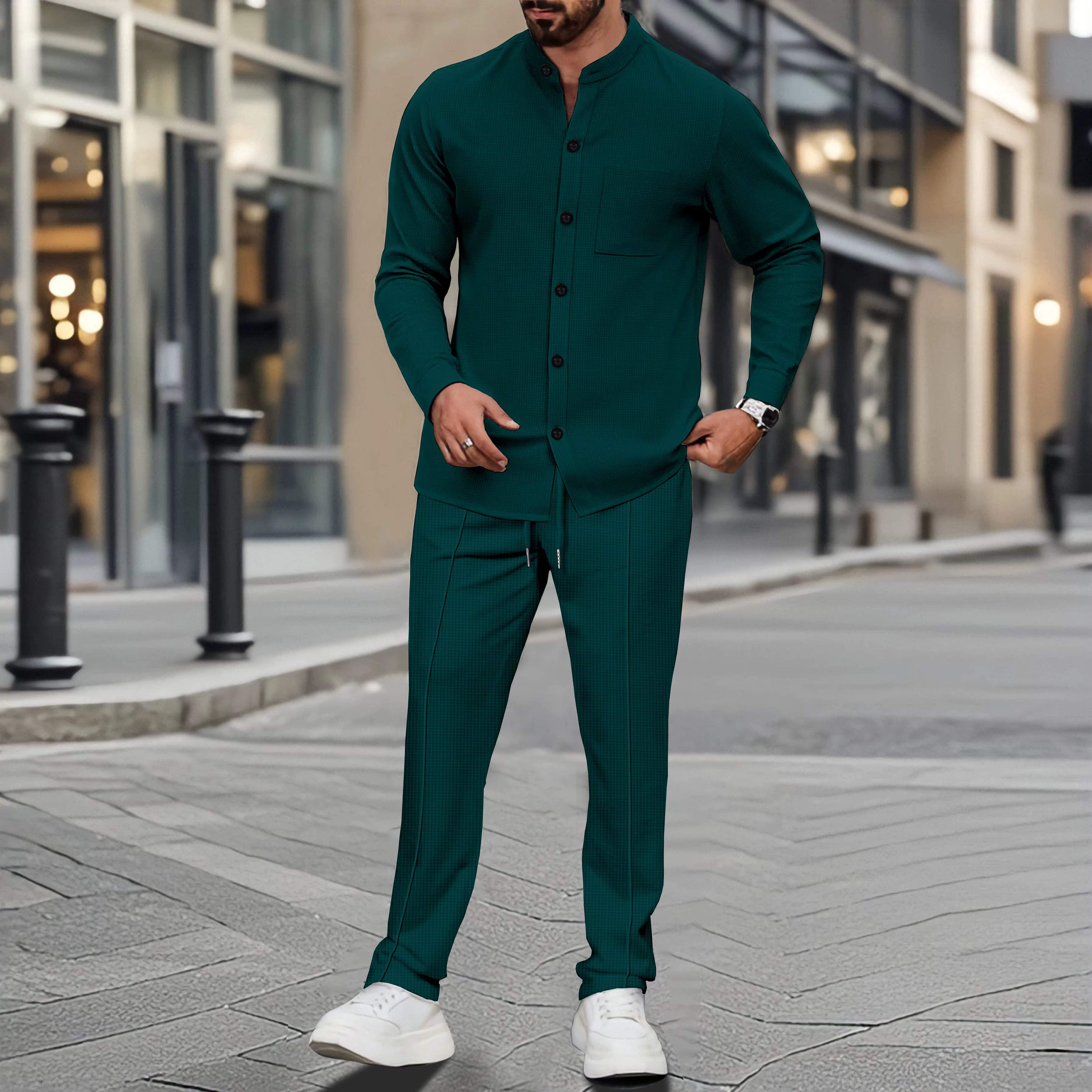Chemise gaufrée pour homme