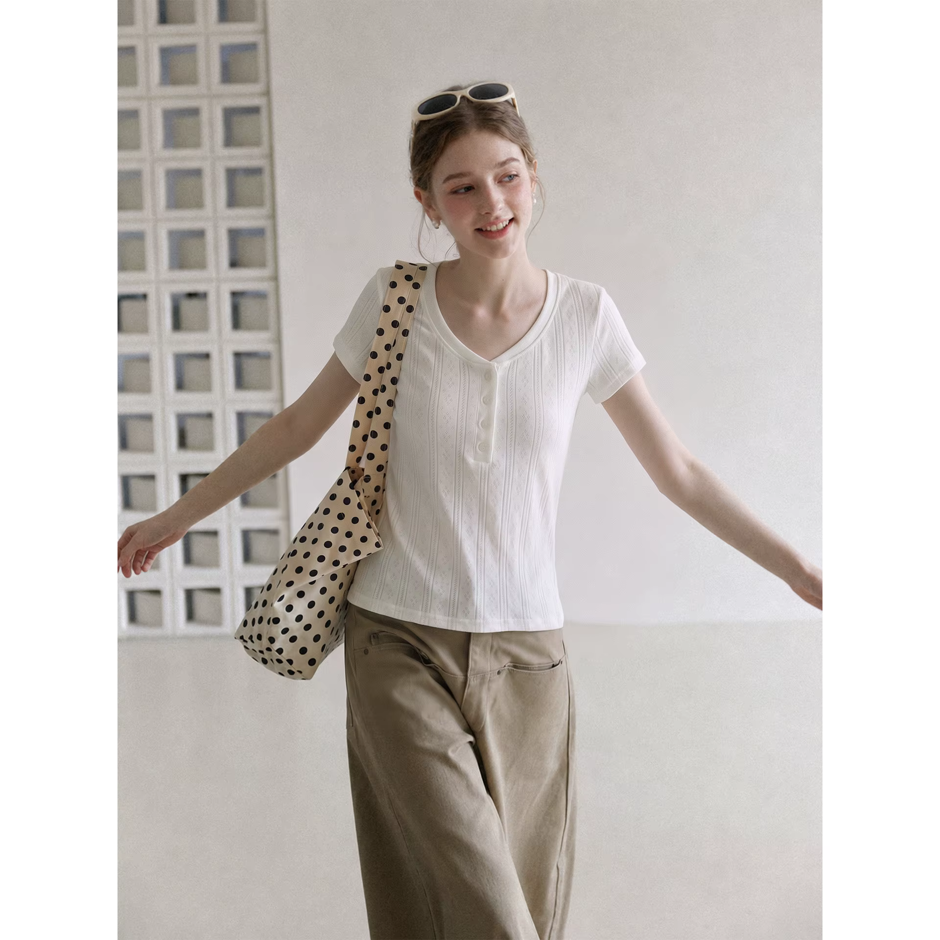 T-shirt blanc pour femme
