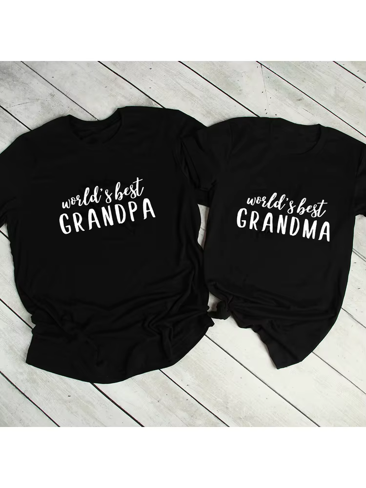T-shirt à manches courtes grand-père, décontracté, assressenti