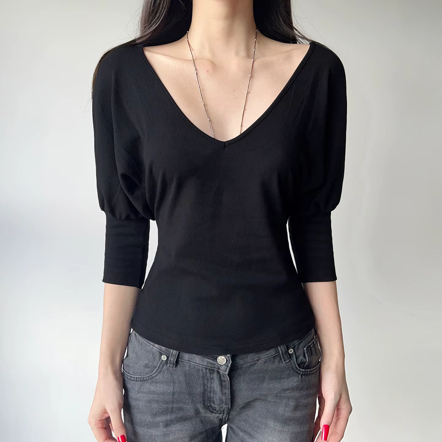 T-Shirt ajusté à épaules dénudées pour femmes