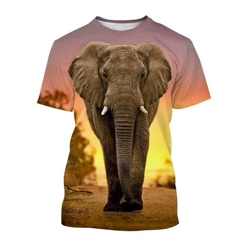T-shirt à manches courtes et col rond pour homme