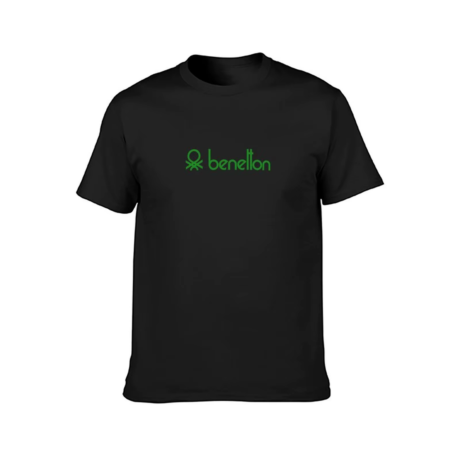 T-Shirt vintage uni Benetton pour homme, vêtement surdimensionné, blanc