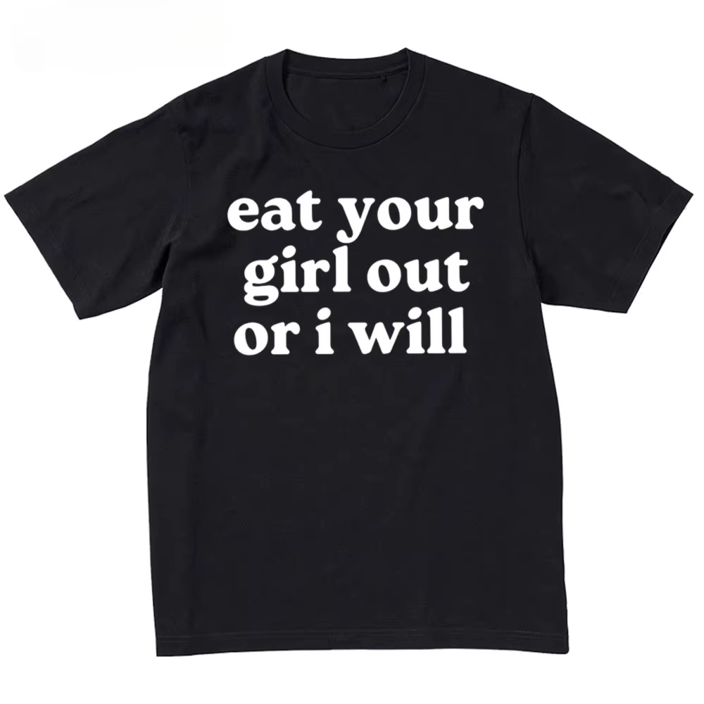 Manger votre fille ou je vais t-shirt drôle adulte Humor blagues personnalisé imprimé graphique t-shirts été hauts Couple Camisas