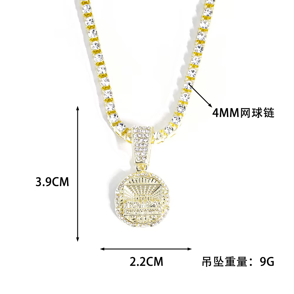 Collier pendentif délicat et brillant pour hommes et femmes