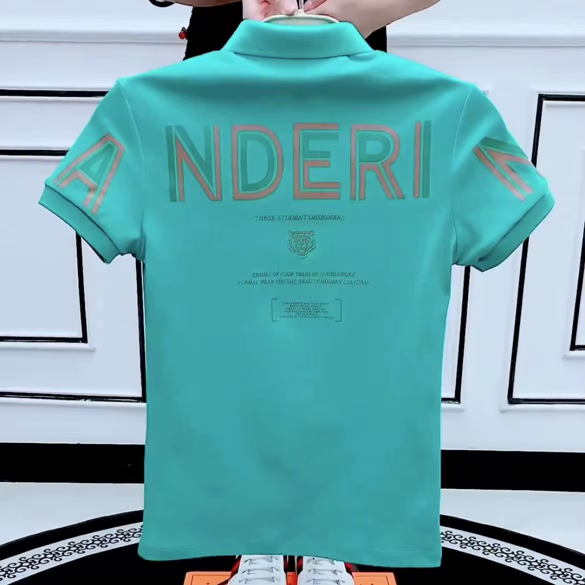 T-shirt pour hommes Goth Grunge haut vert homme avec col