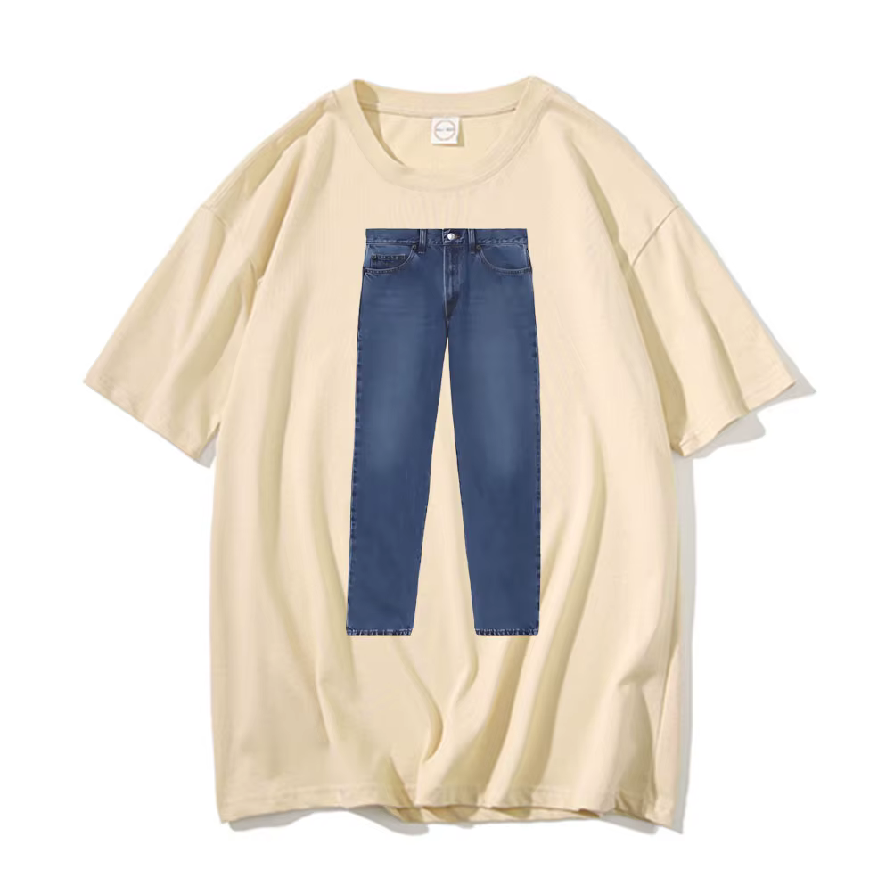 Drôle jean blague Meme T-shirt hommes femmes marque de mode coton