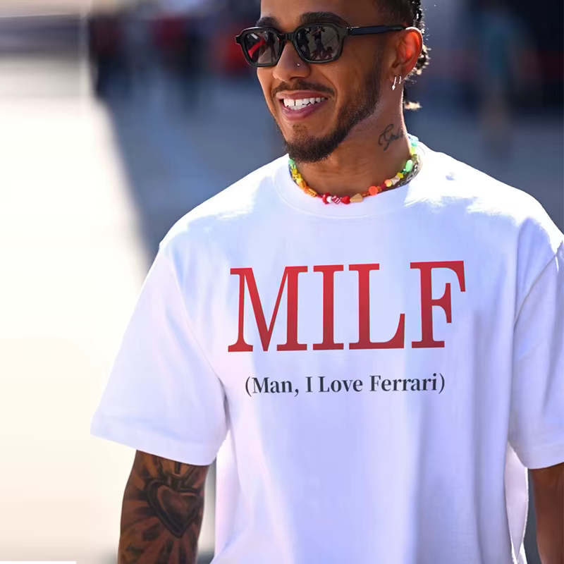 MAN I LOVE FERRARO - T-shirt drôle à manches courtes en anglais