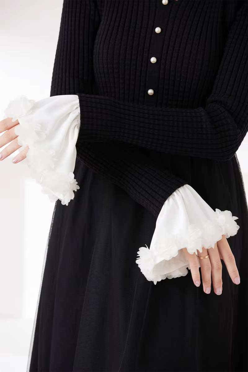 Fausse manchette à volants décoratifs pour filles