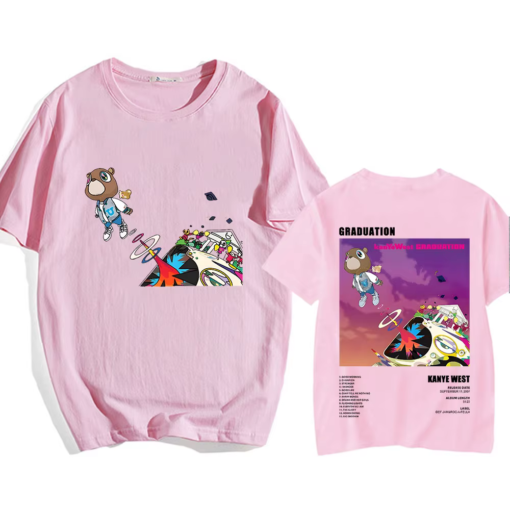 T-shirt Kanye West avec impression graphique
