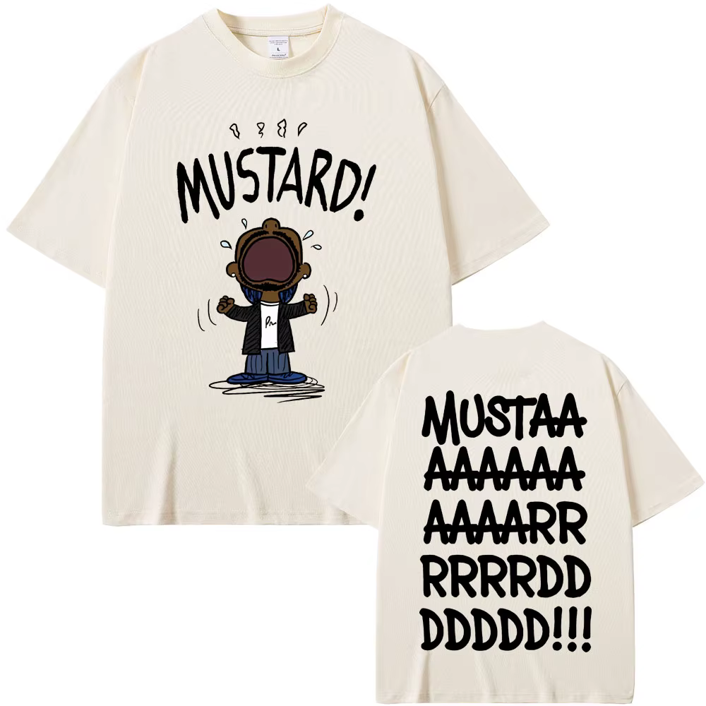 Rappeur Kendrick Lamar pas comme nous moutarde drôle impression T-shirts hommes femmes Hip Hop musique populaire T-shirt