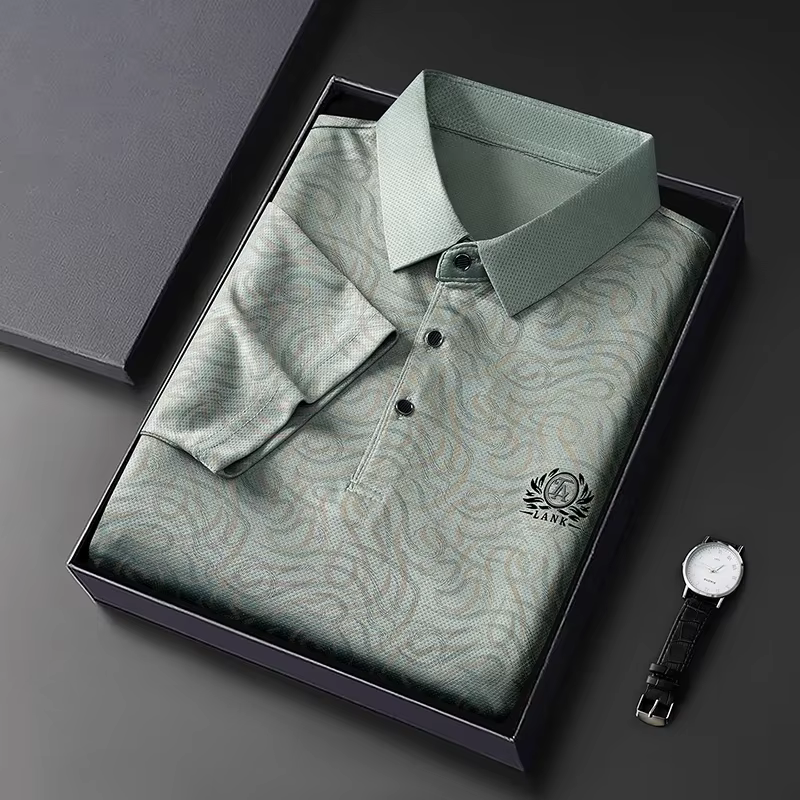 Polo léger brodé pour homme