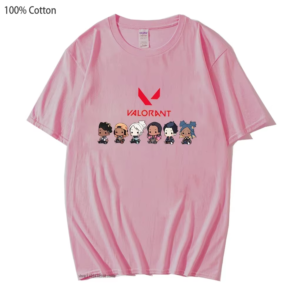 Valorant jeu impression t-shirt Jett Killjoy chemise Streetwear femmes