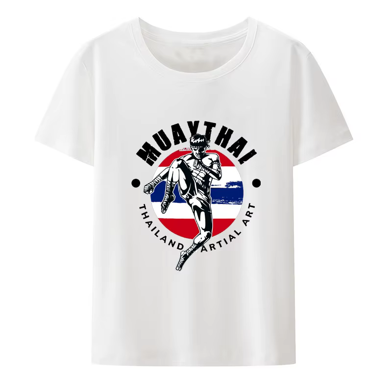 Thaïlande boxe Muay Thai Arts martiaux imprimer t-shirt mignon nouveau Style nouveauté Camisa loisirs décontracté confortable ample cadeau salle de sport Y2k