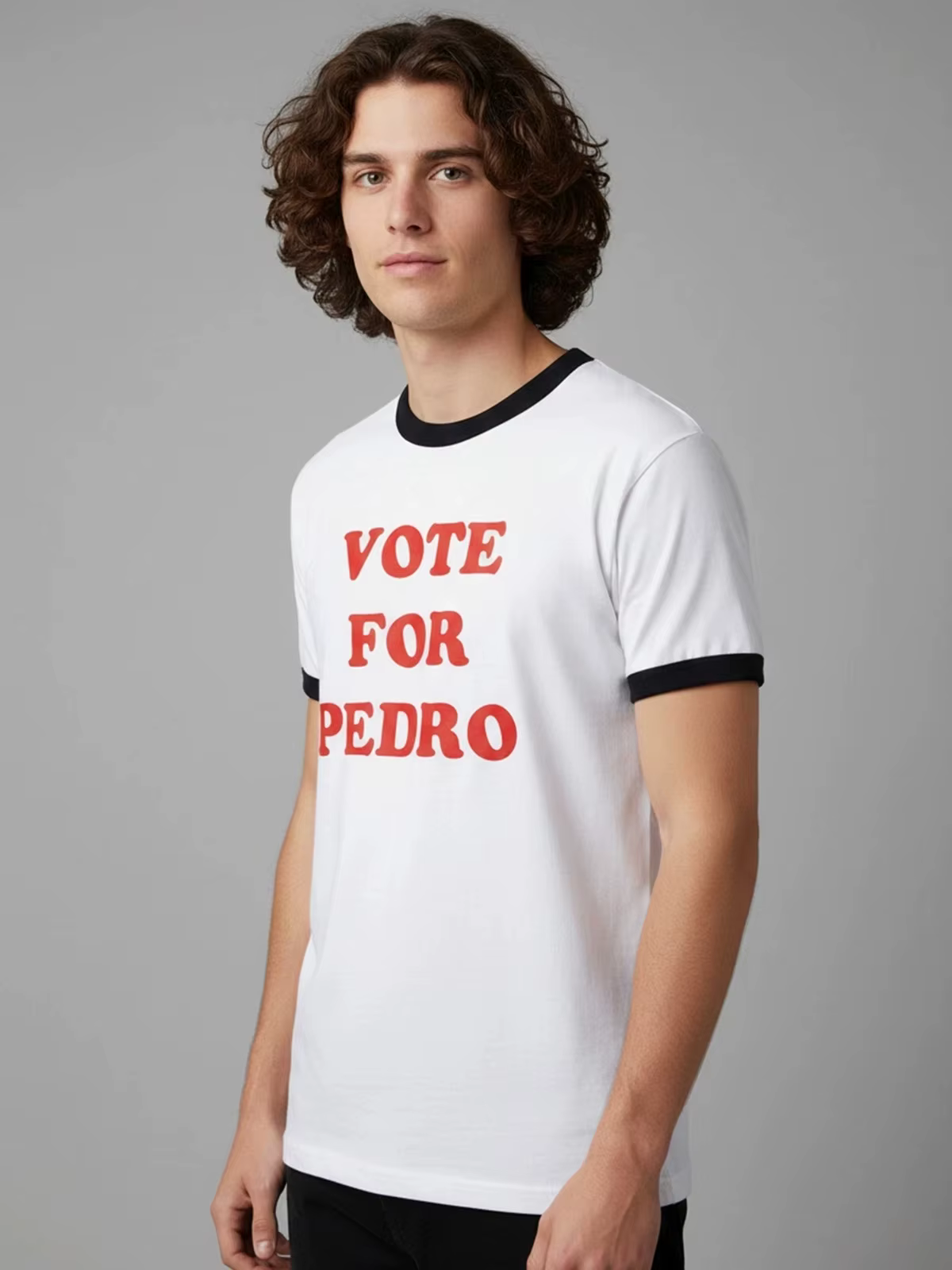 T-shirt Homme Y2K 2026 Napoleon Dynamite Vote For Pedro – Nouvelle Collection Été Tendance Streetwear Respirant Décontracté Manches Courtes