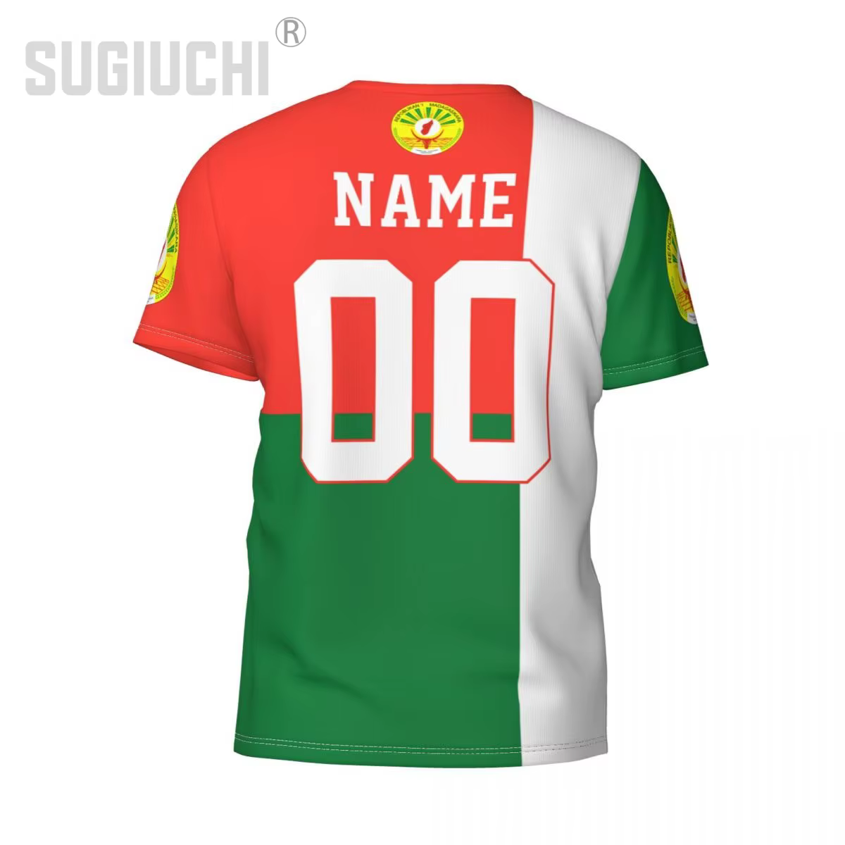 Nom personnalisé numéro drapeau de Madagascar emblème 3D T-shirts pour hommes femmes