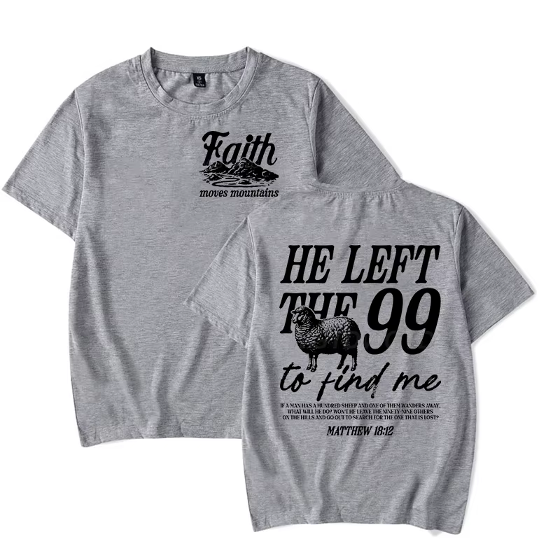 T-shirt à base de foi pour hommes et femmes