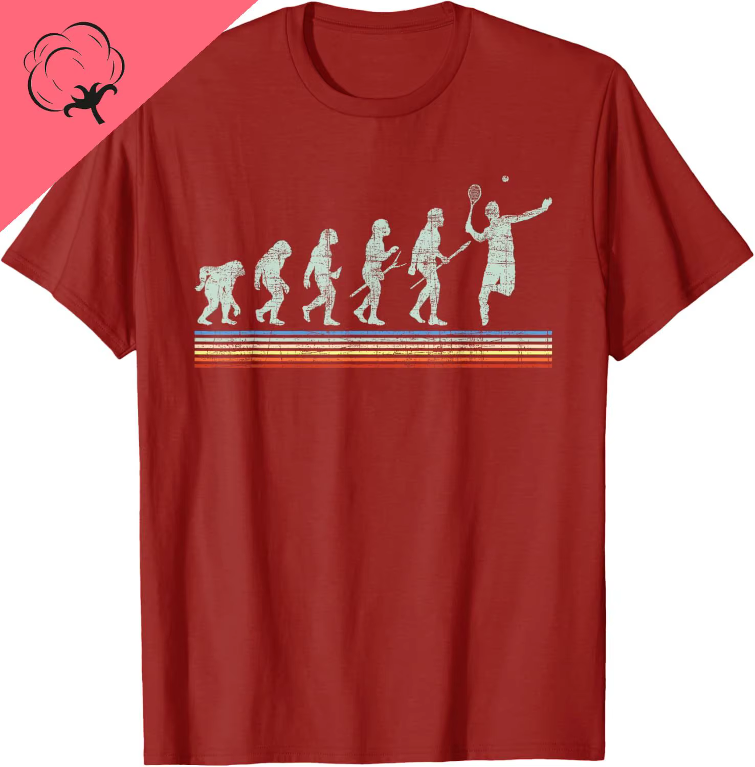 T-shirt graphique rétro en coton unisexe