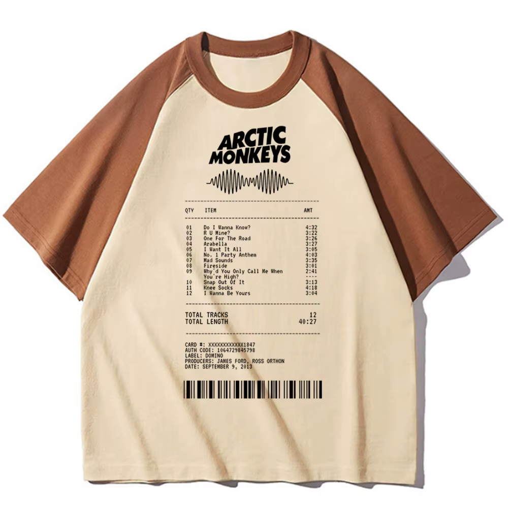 Arctic Monkeys top t-shirts fille Pop Culture numérique Vintage esthétique années 2000 t-shirt rétro coloré Grunge Y2k