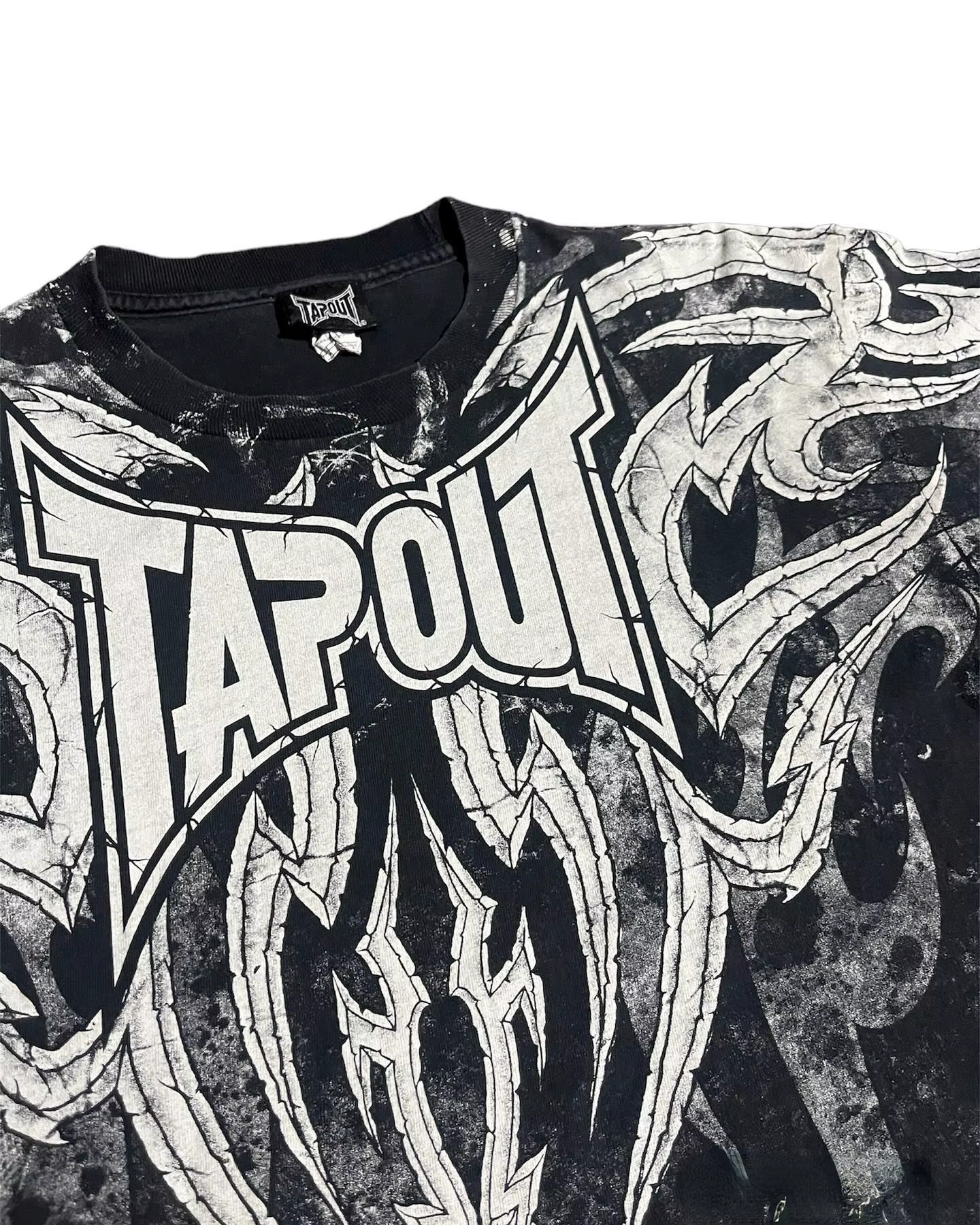 TAPOUT haute qualité coton lavé t-shirt gothique cravate-teinture graphique imprimé