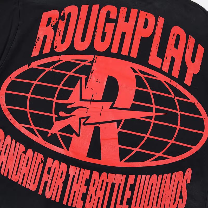 T-shirt à manches courtes imprimé crâne américain 26ss Rough Play