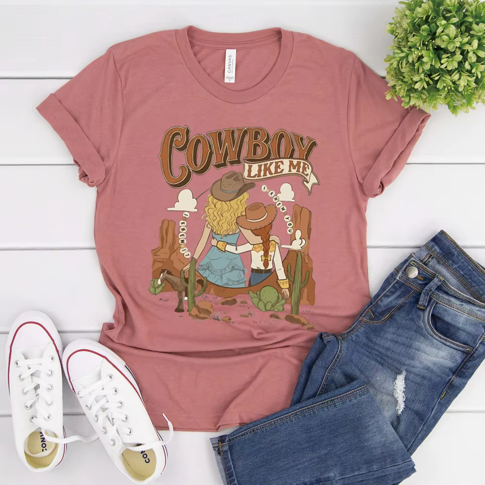 T-shirt Cowboy Like Me Vintage Western I Knew It I Knew You pour femme