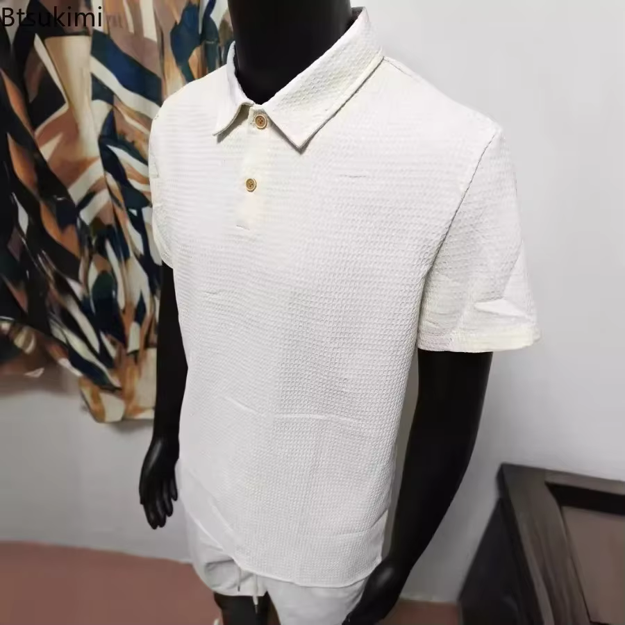 Polo homme uni slim de qualité supérieure